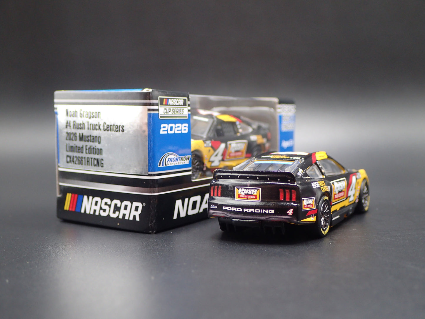 2026 26 FORD MUSTANG #4 NOAH GRAGSON RUSH TRUCK NASCAR 1:64 SCALE DIECAST CAR
