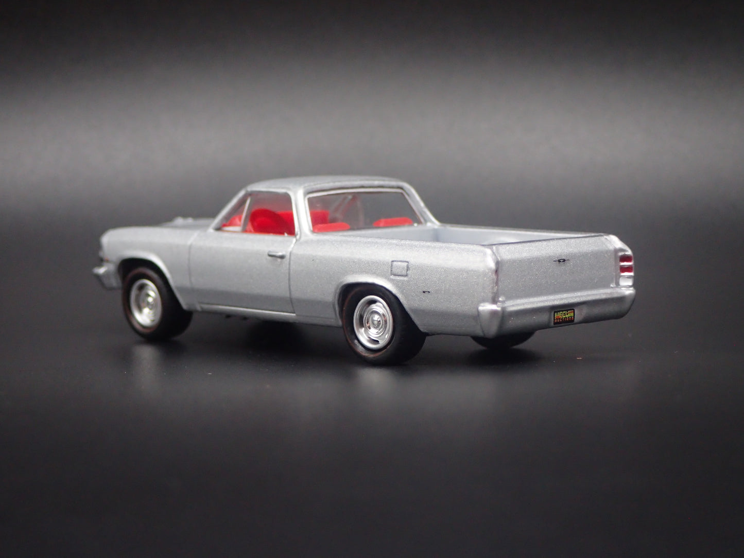 1966 66 CHEVY CHEVROLET EL CAMINO SILVER 1:64 SCALE DIORAMA DIECAST MODEL CAR
