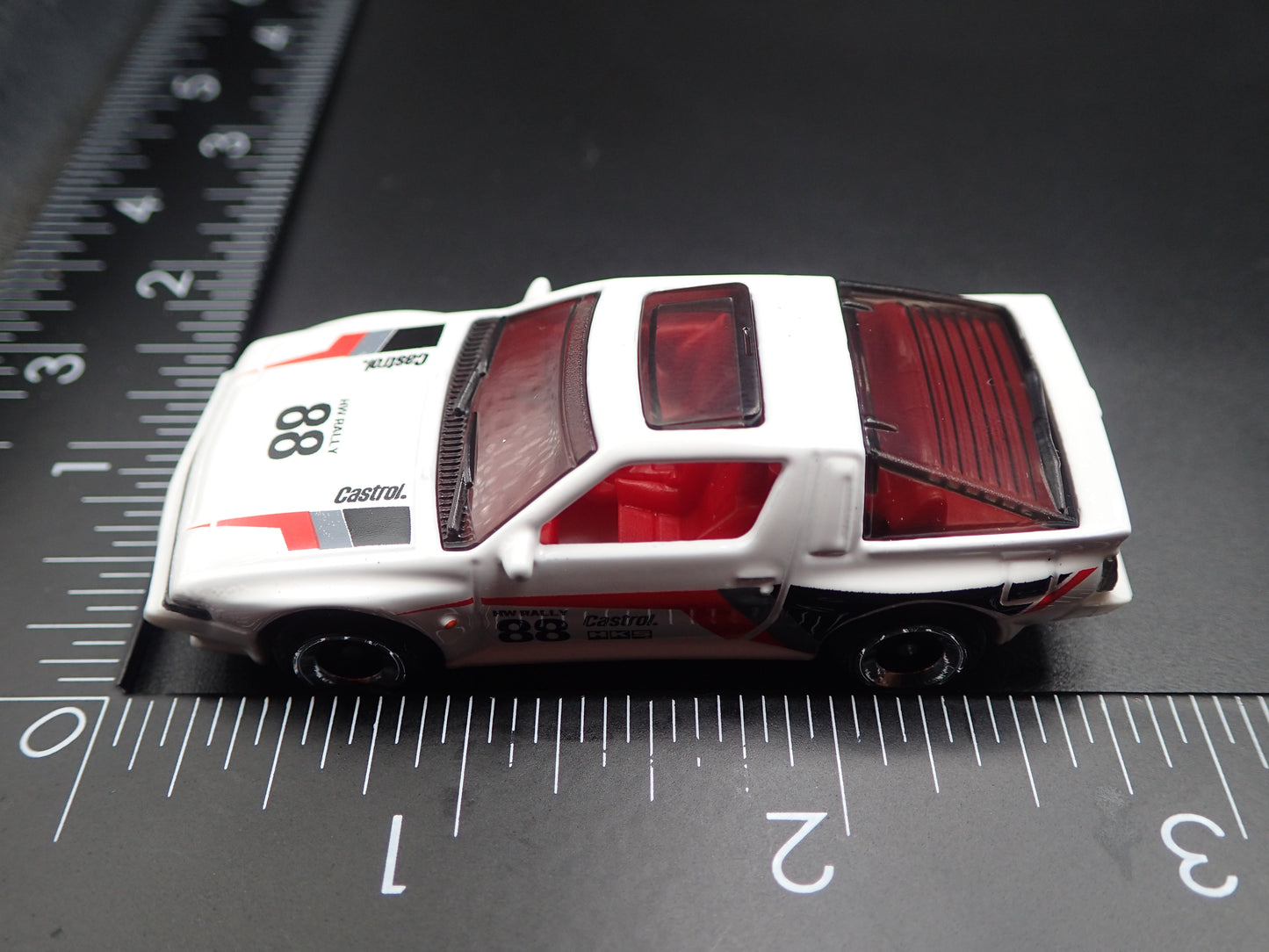 1983-1989 MITSUBISHI STARION WHITE 1:64 SCALE DIORAMA DIECAST MODEL CAR