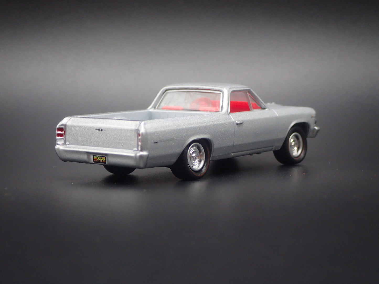 1966 66 CHEVY CHEVROLET EL CAMINO SILVER 1:64 SCALE DIORAMA DIECAST MODEL CAR