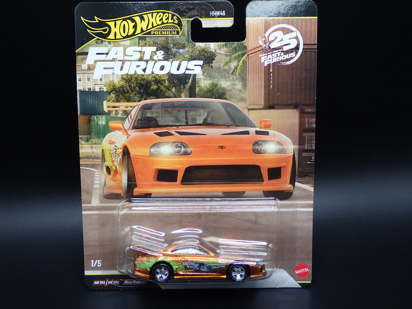 2026 HOT WHEELS PREMIUM FAST & FURIOUS 25YR 1/5 TOYOTA SUPRA CHASE