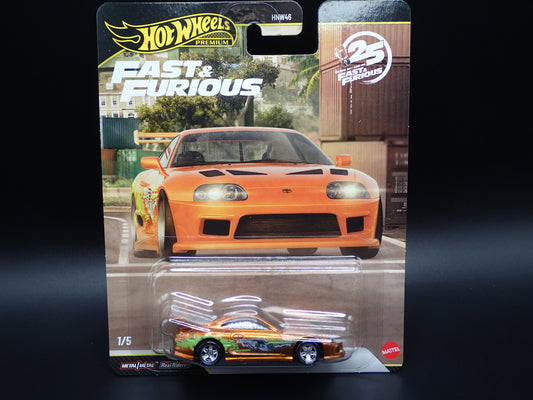 2026 HOT WHEELS PREMIUM FAST & FURIOUS 25YR 1/5 TOYOTA SUPRA CHASE