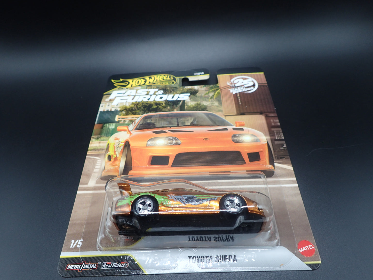 2026 HOT WHEELS PREMIUM FAST & FURIOUS 25YR 1/5 TOYOTA SUPRA CHASE