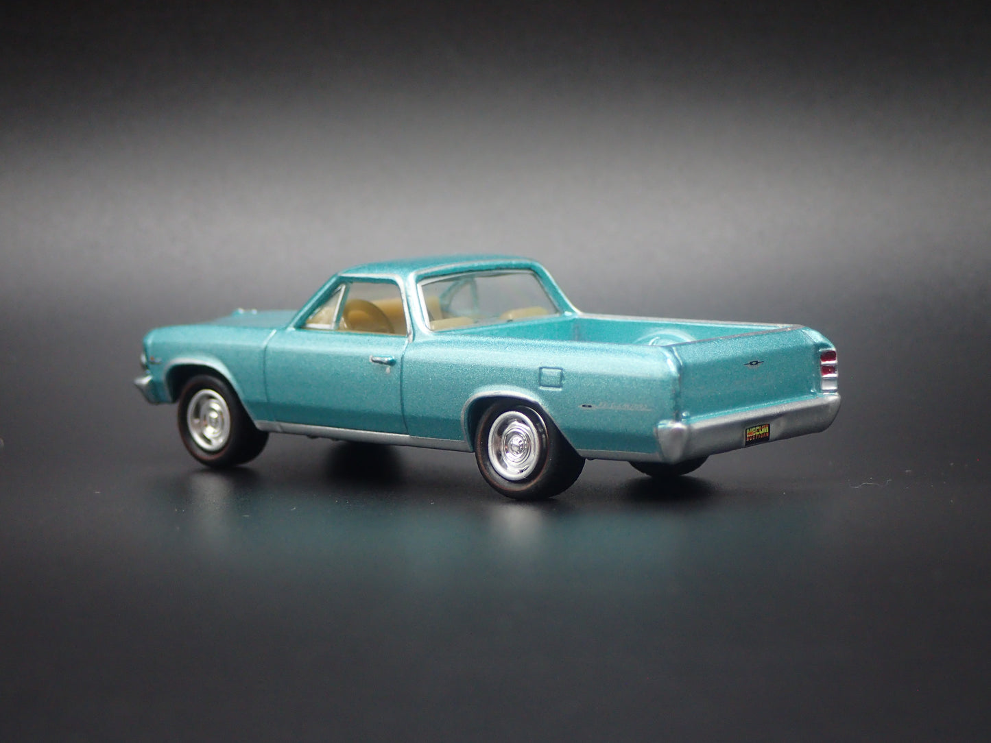 1966 66 CHEVY CHEVROLET EL CAMINO GREEN 1:64 SCALE DIORAMA DIECAST MODEL CAR