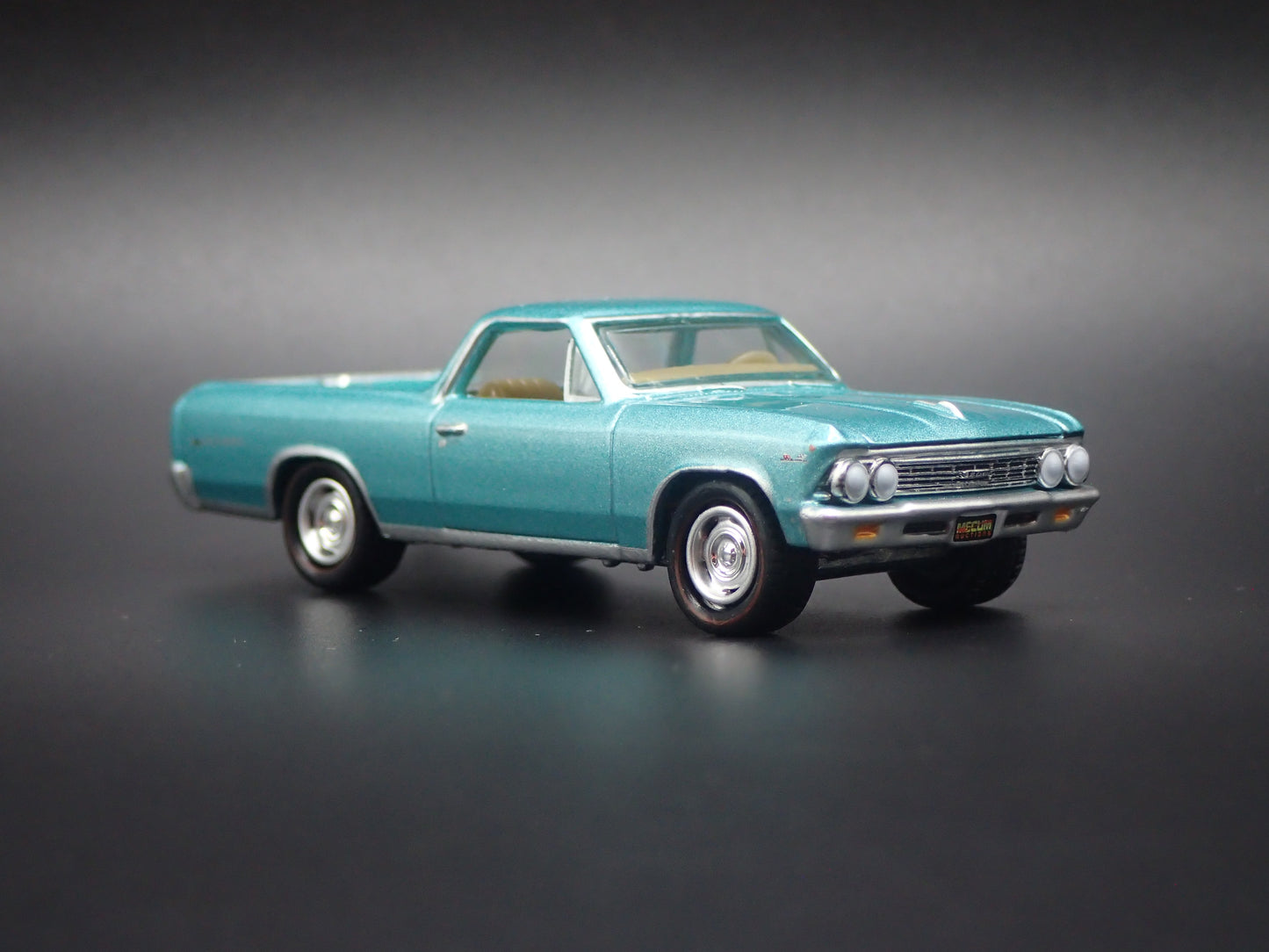 1966 66 CHEVY CHEVROLET EL CAMINO GREEN 1:64 SCALE DIORAMA DIECAST MODEL CAR