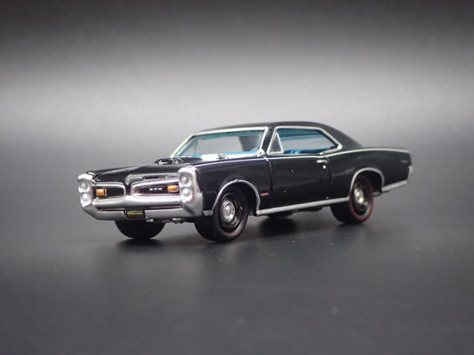 1966 66 PONTIAC GTO MUSCLE CAR BLACK 1/64 SCALE COLLECTIBLE DIECAST MODEL CAR