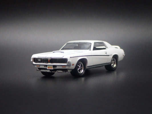 1969 69 MERC MERCURY COUGAR ELIMINATOR WHITE 1:64 SCALE DIECAST MODEL CAR