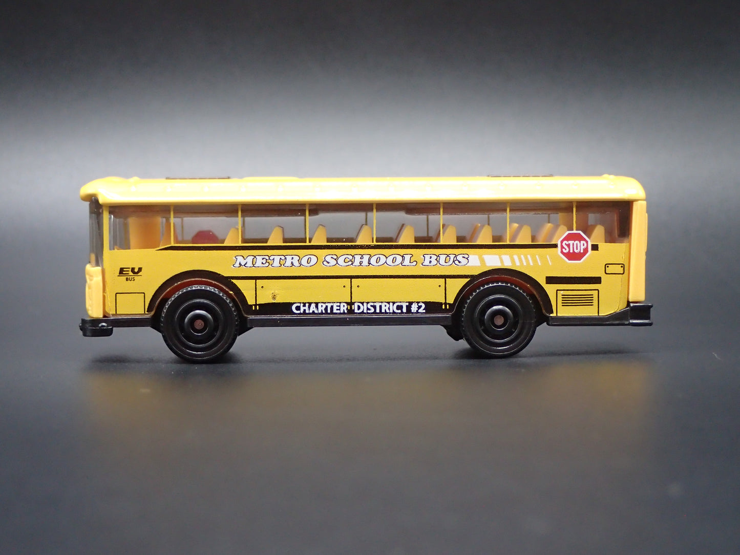 MODERN EV ELECTRIC SCHOOL BUS FLAT NOSE MATCHBOX 1:64 MB SCALE DIECAST MODEL CAR