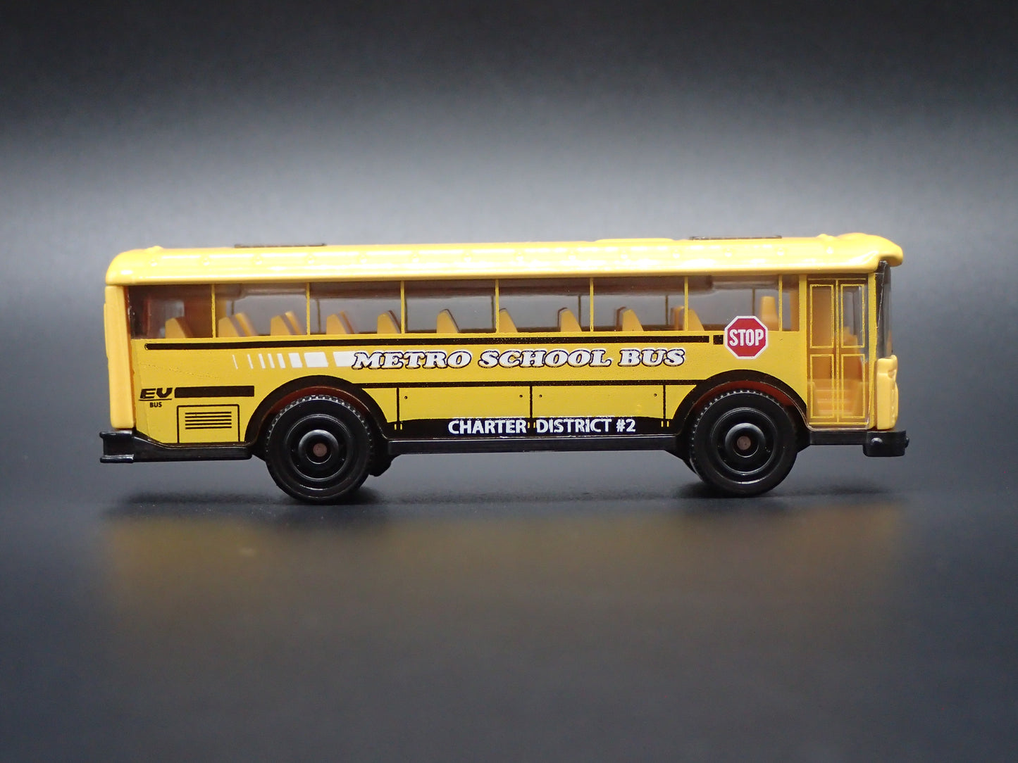 MODERN EV ELECTRIC SCHOOL BUS FLAT NOSE MATCHBOX 1:64 MB SCALE DIECAST MODEL CAR