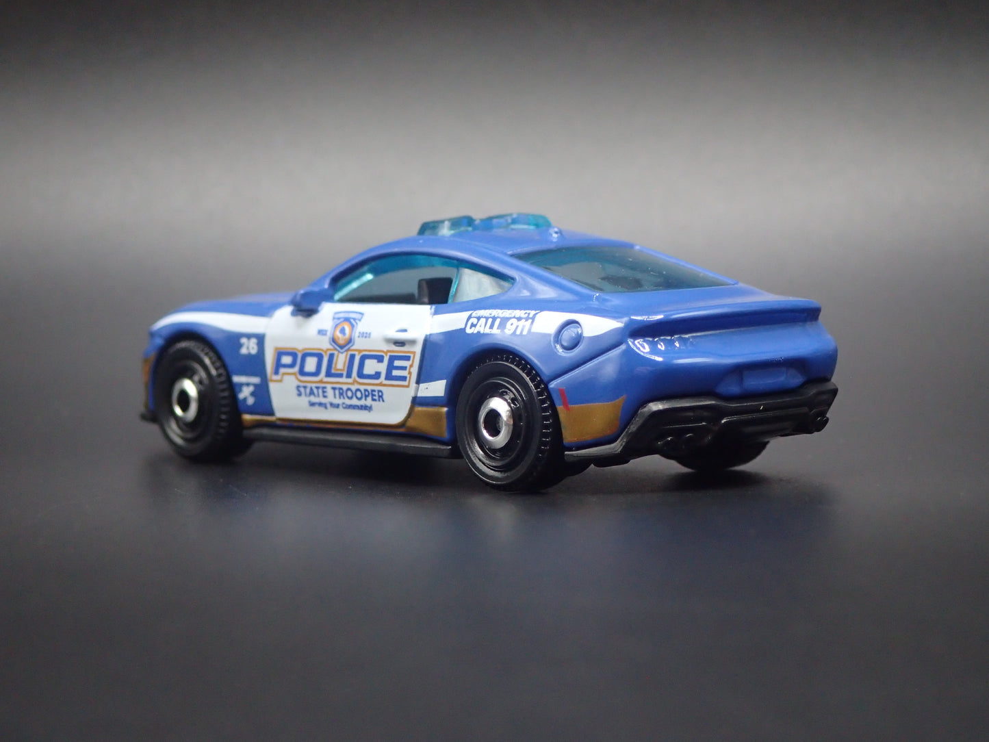 2024-2026 FORD MUSTANG STATE TROOPER POLICE 1:64 SCALE DIECAST MODEL CAR