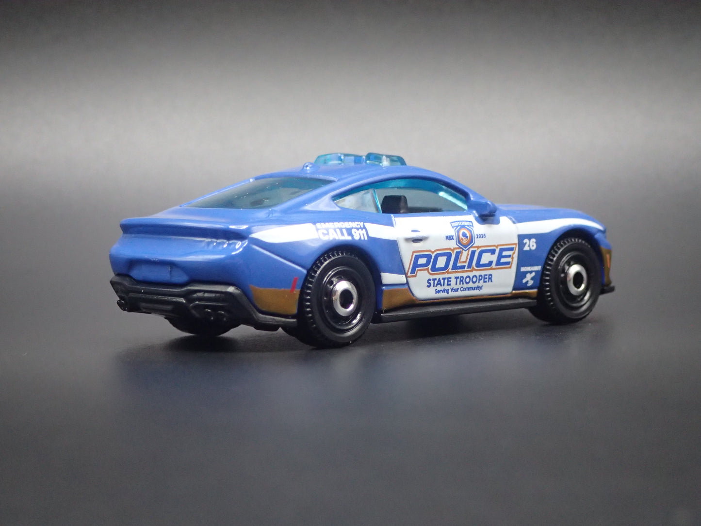 2024-2026 FORD MUSTANG STATE TROOPER POLICE 1:64 SCALE DIECAST MODEL CAR