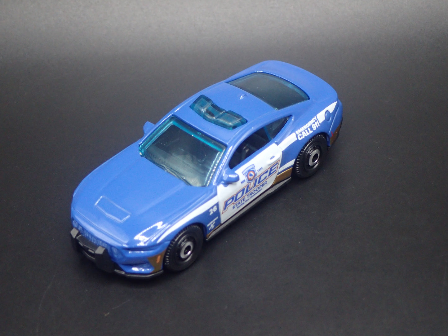 2024-2026 FORD MUSTANG STATE TROOPER POLICE 1:64 SCALE DIECAST MODEL CAR