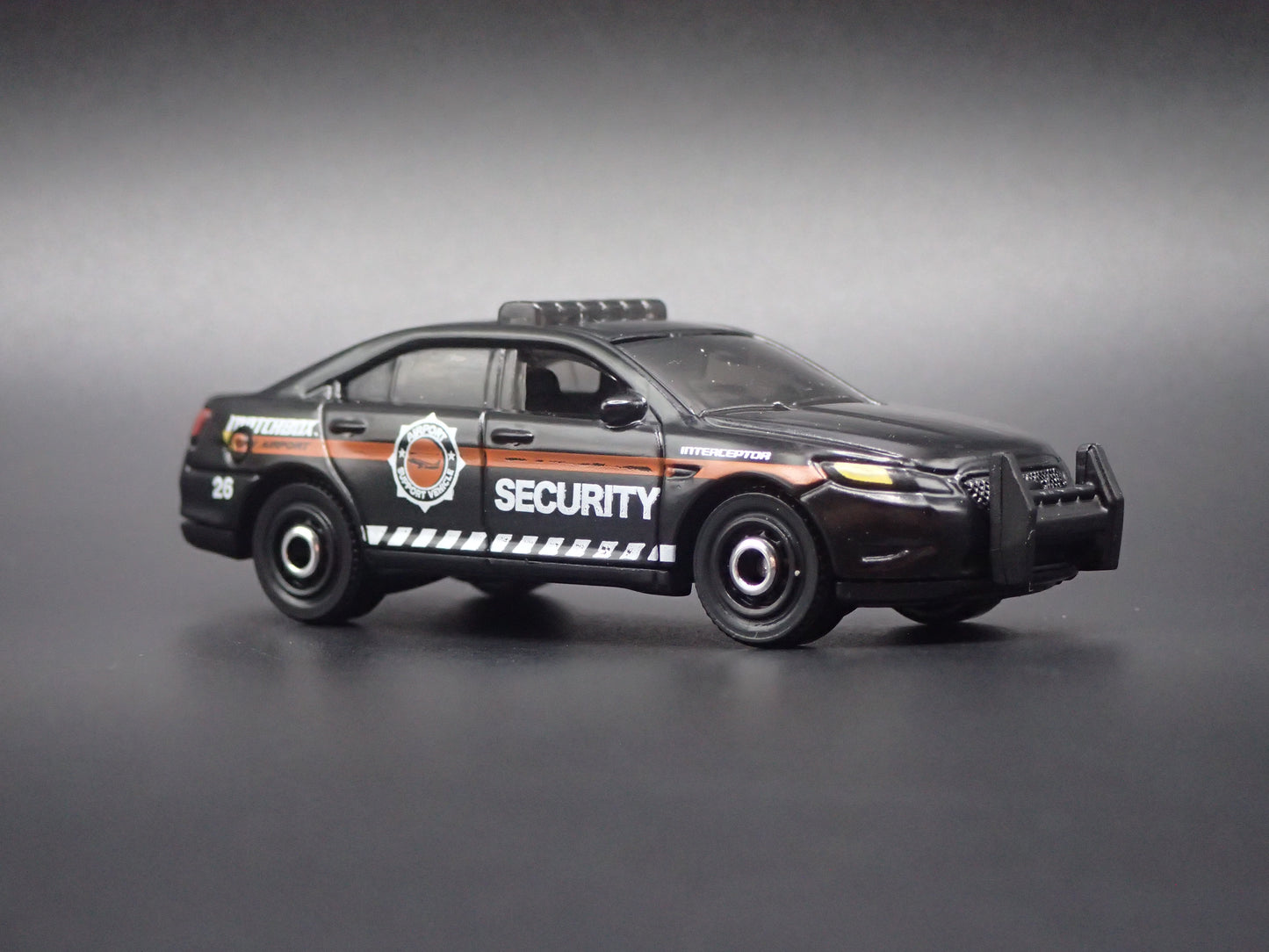 FORD POLICE INTERCEPTOR SECURITY PATROL 1/64 SCALE DIECAST DIORAMA MODEL CAR
