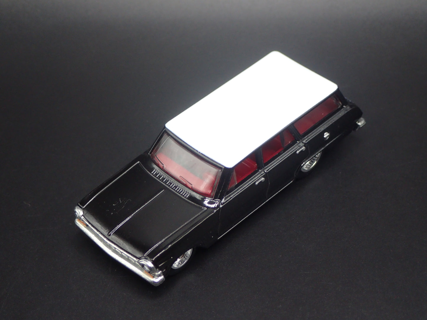 1964 CHEVY CHEVROLET NOVA II STATION WAGON BLACK 1:64 SCALE DIECAST MODEL CAR