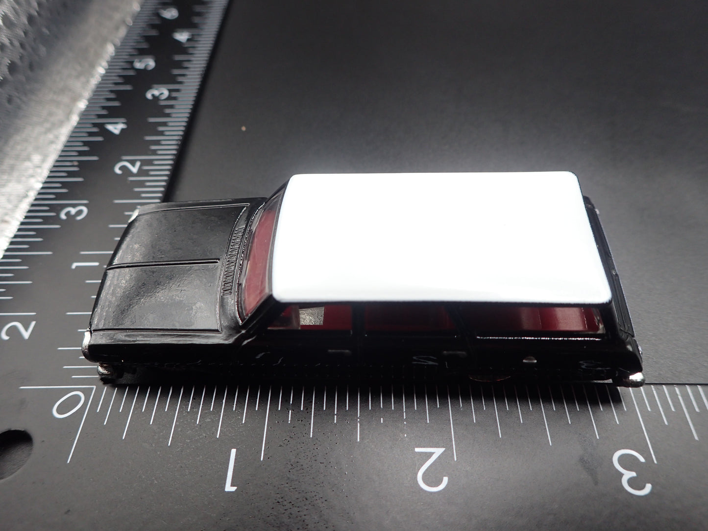 1964 CHEVY CHEVROLET NOVA II STATION WAGON BLACK 1:64 SCALE DIECAST MODEL CAR
