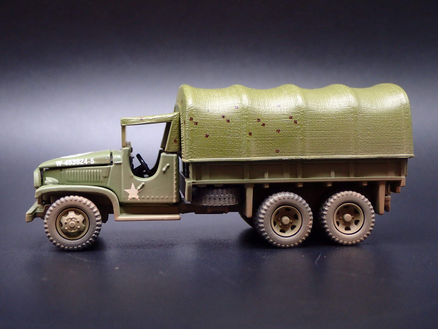 WWII GMC CCKW 6X6 TRUCK MILITARY RED BALL EXPRESS 1:87 SCALE DIECAST MODEL CAR