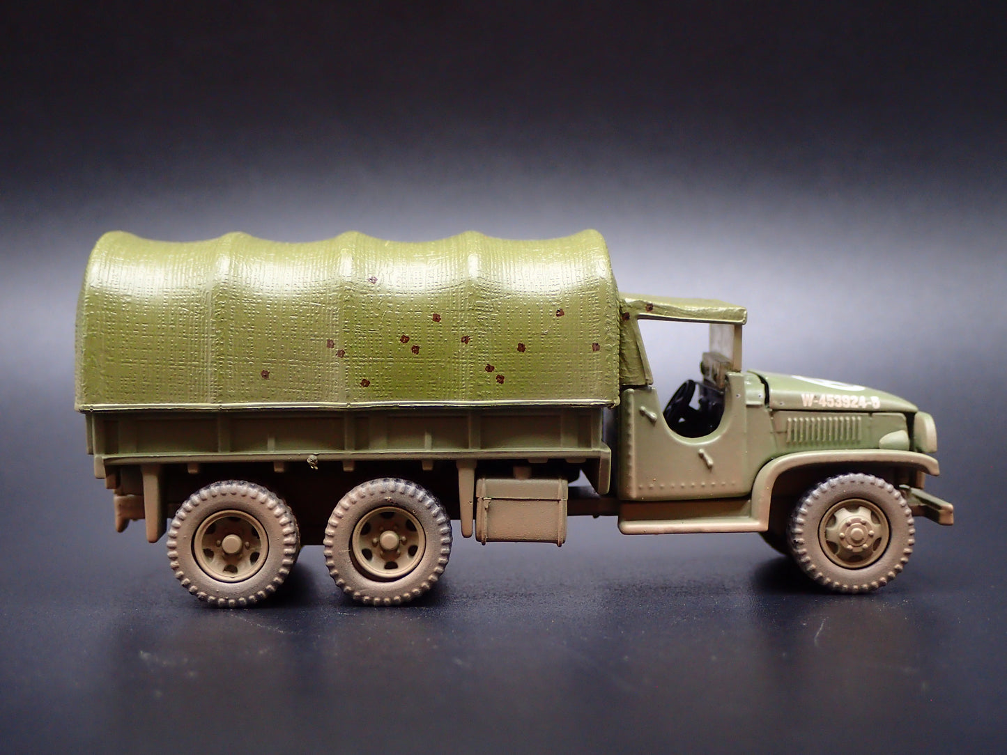 WWII GMC CCKW 6X6 TRUCK MILITARY RED BALL EXPRESS 1:87 SCALE DIECAST MODEL CAR