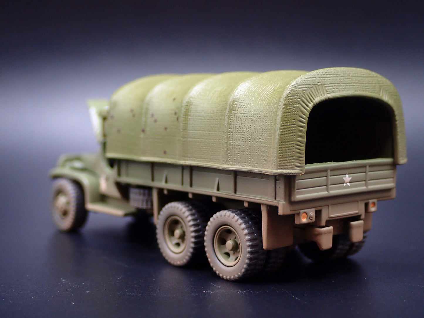 WWII GMC CCKW 6X6 TRUCK MILITARY RED BALL EXPRESS 1:87 SCALE DIECAST MODEL CAR