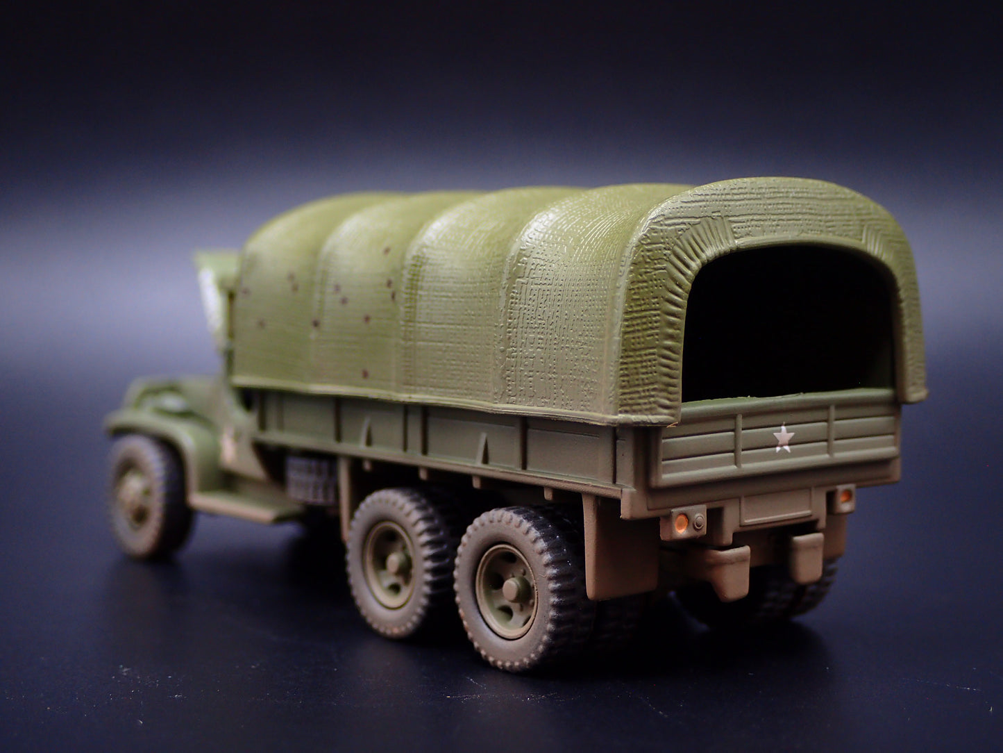 WWII GMC CCKW 6X6 TRUCK MILITARY RED BALL EXPRESS 1:87 SCALE DIECAST MODEL CAR