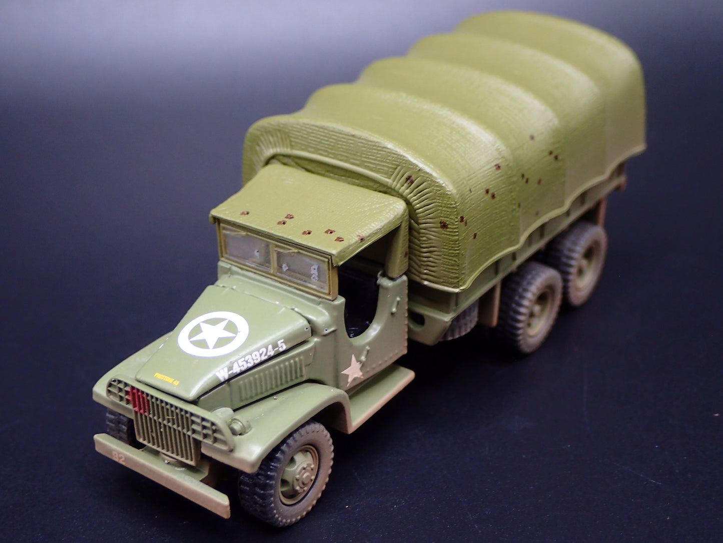 WWII GMC CCKW 6X6 TRUCK MILITARY RED BALL EXPRESS 1:87 SCALE DIECAST MODEL CAR