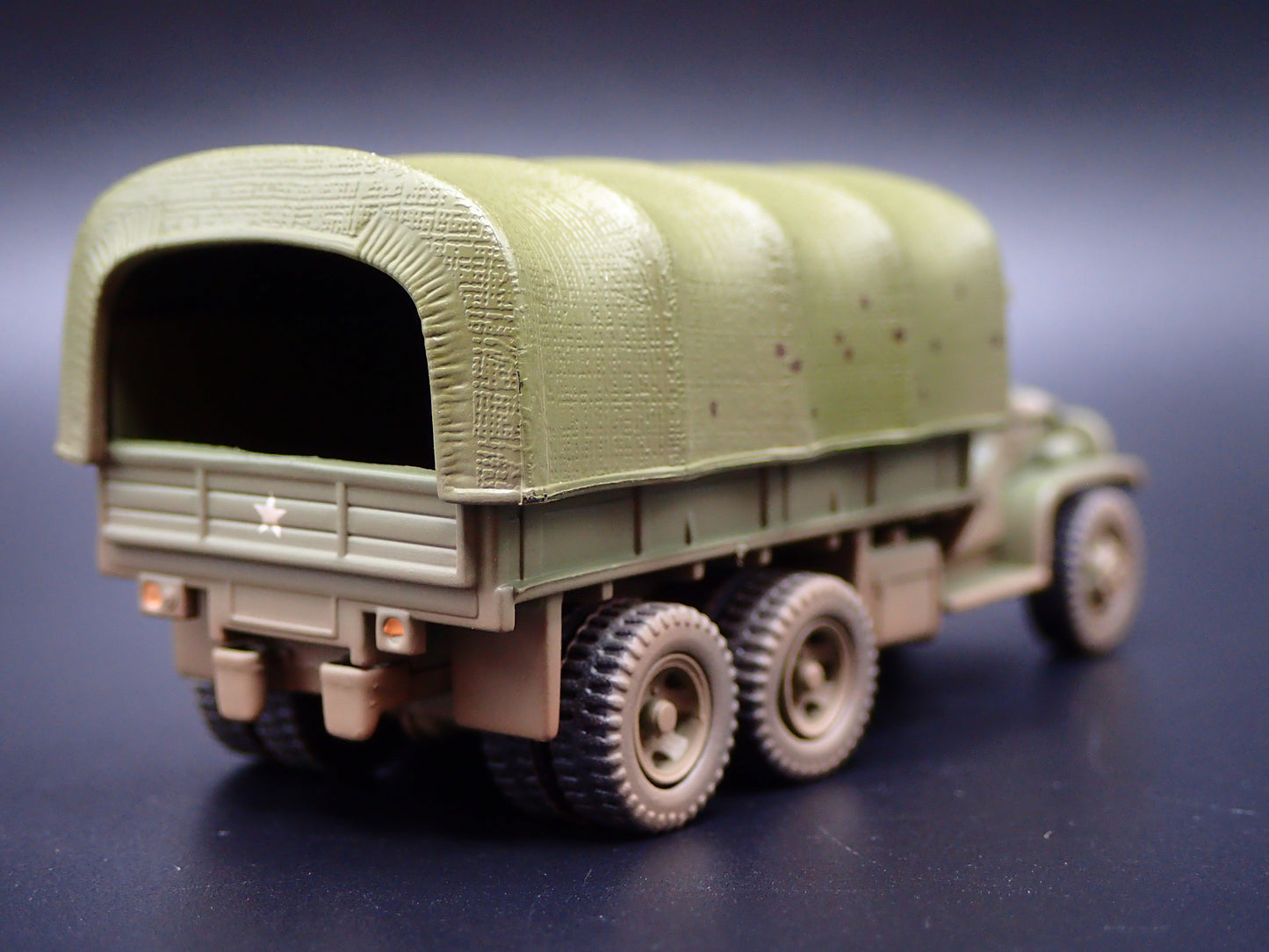 WWII GMC CCKW 6X6 TRUCK MILITARY RED BALL EXPRESS 1:87 SCALE DIECAST MODEL CAR
