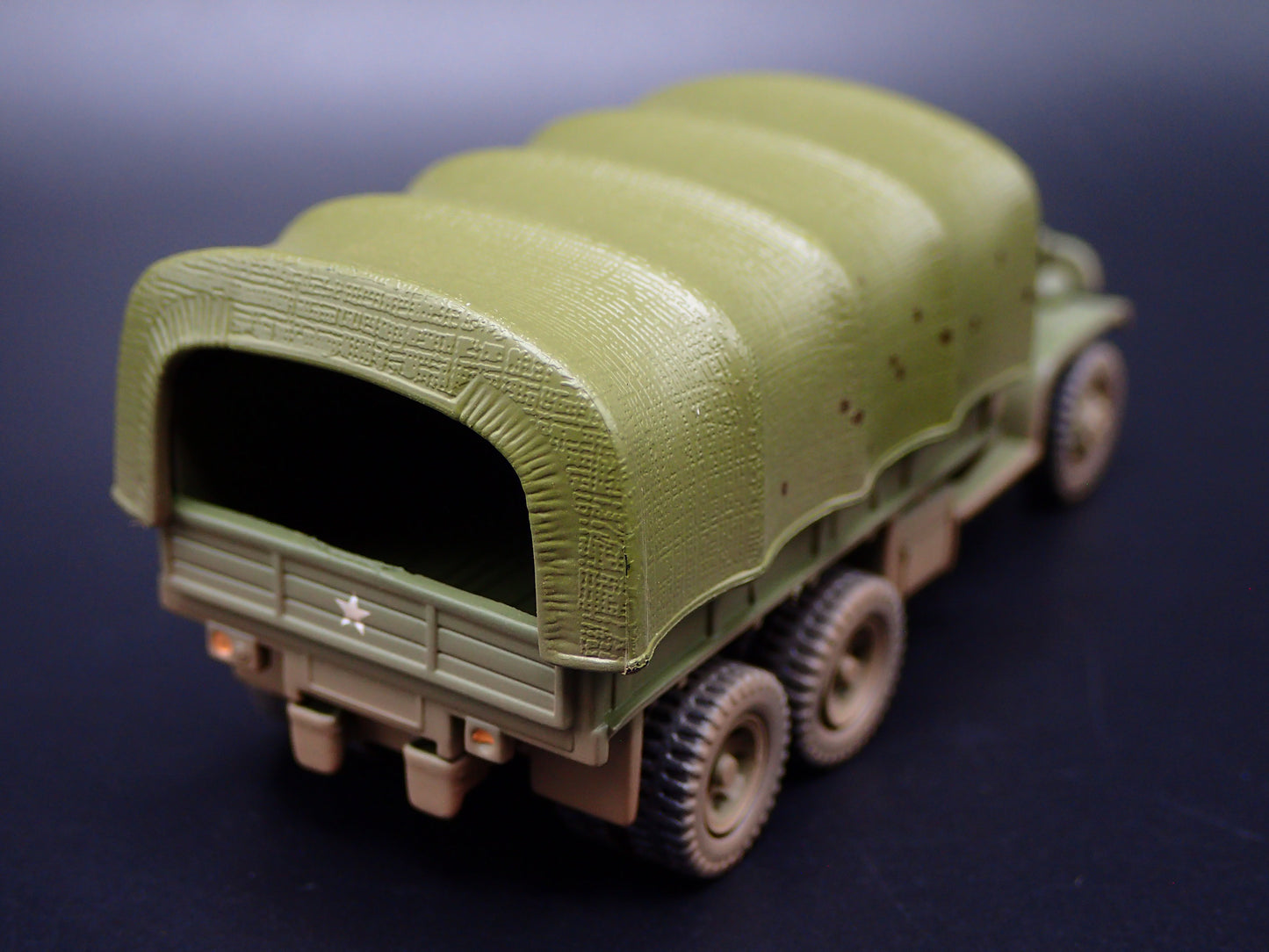 WWII GMC CCKW 6X6 TRUCK MILITARY RED BALL EXPRESS 1:87 SCALE DIECAST MODEL CAR