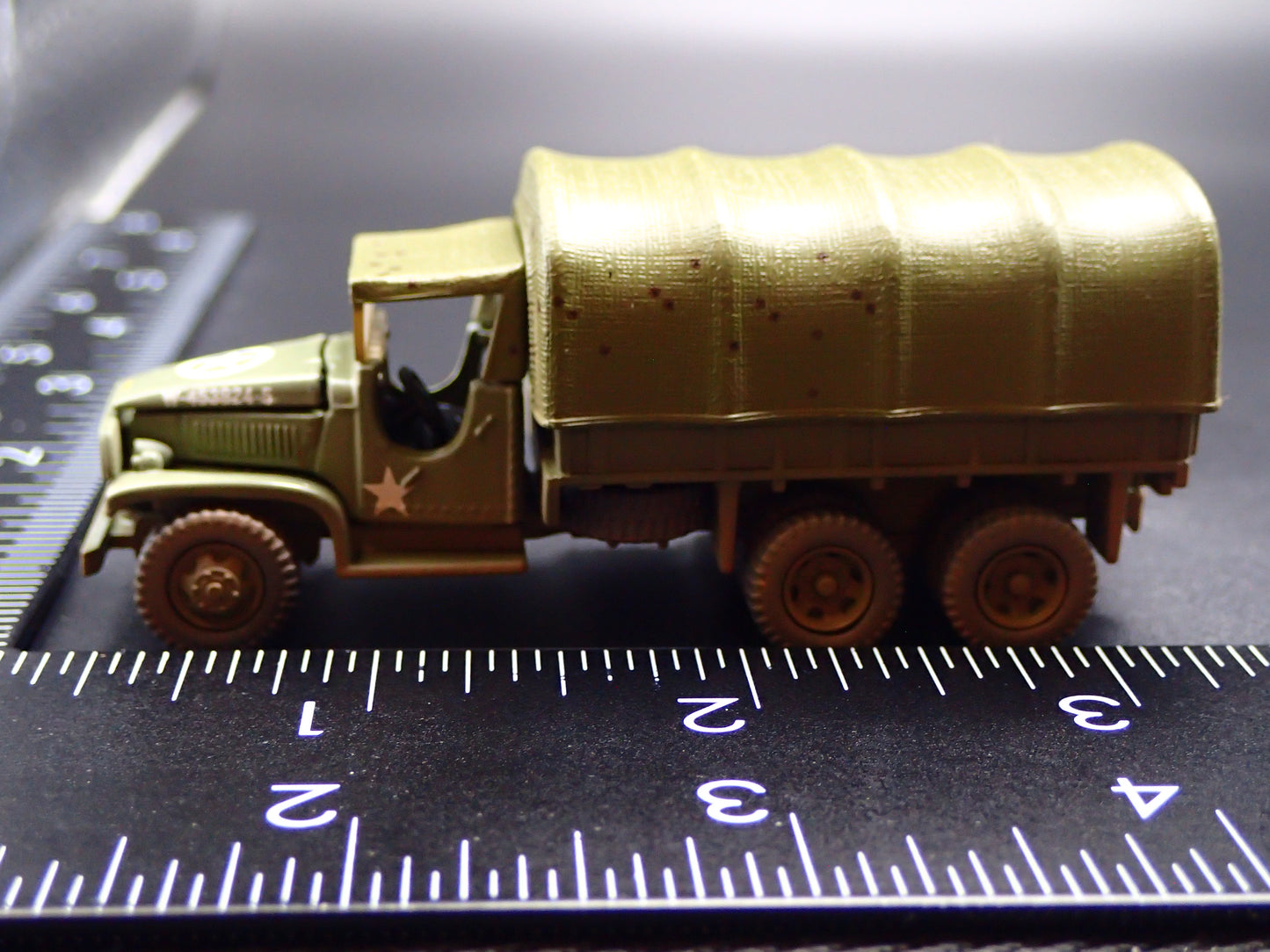WWII GMC CCKW 6X6 TRUCK MILITARY RED BALL EXPRESS 1:87 SCALE DIECAST MODEL CAR