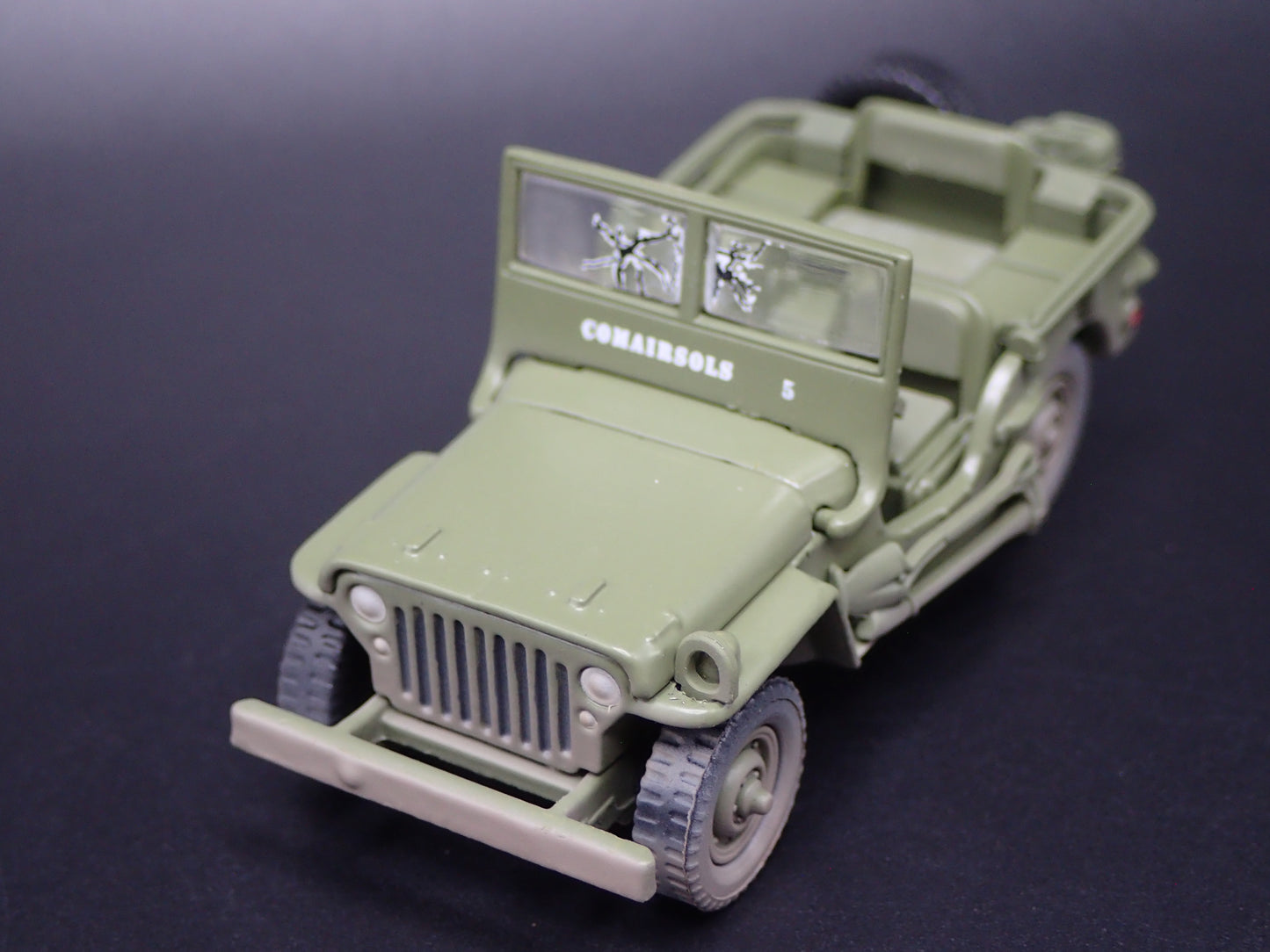 WWII WILLYS MB JEEP ARMY MILITARY OLD FAITHFUL MEDAL  1:64 SCALE DIECAST CAR