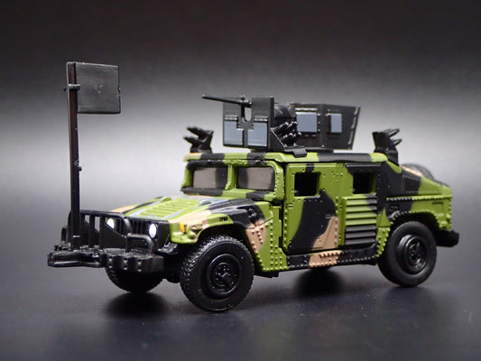 H1 M1114 HA HMMWV HUMVEE ARMORED MILITARY CAMO 1:64 SCALE DIECAST MODEL CAR