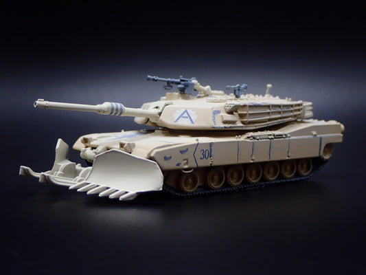 M1A1 ABRAMS TANK MILITARY DESERT STORM 1:100 SCALE DIORAMA DIECAST MODEL CAR