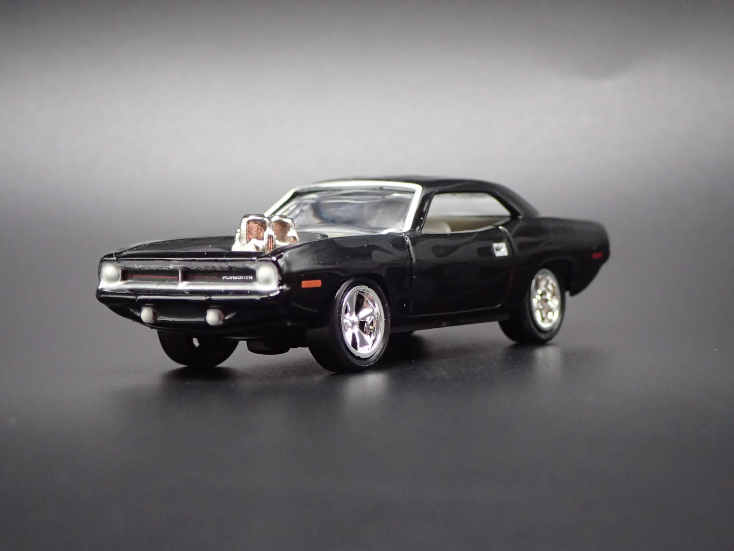 1970 70 PLYMOUTH CUDA 340 BLACK 1:64 SCALE COLLECTIBLE DIECAST MODEL CAR