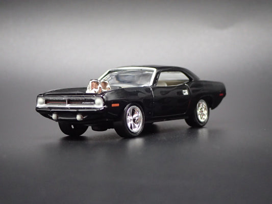 1970 70 PLYMOUTH CUDA 340 BLACK 1:64 SCALE COLLECTIBLE DIECAST MODEL CAR