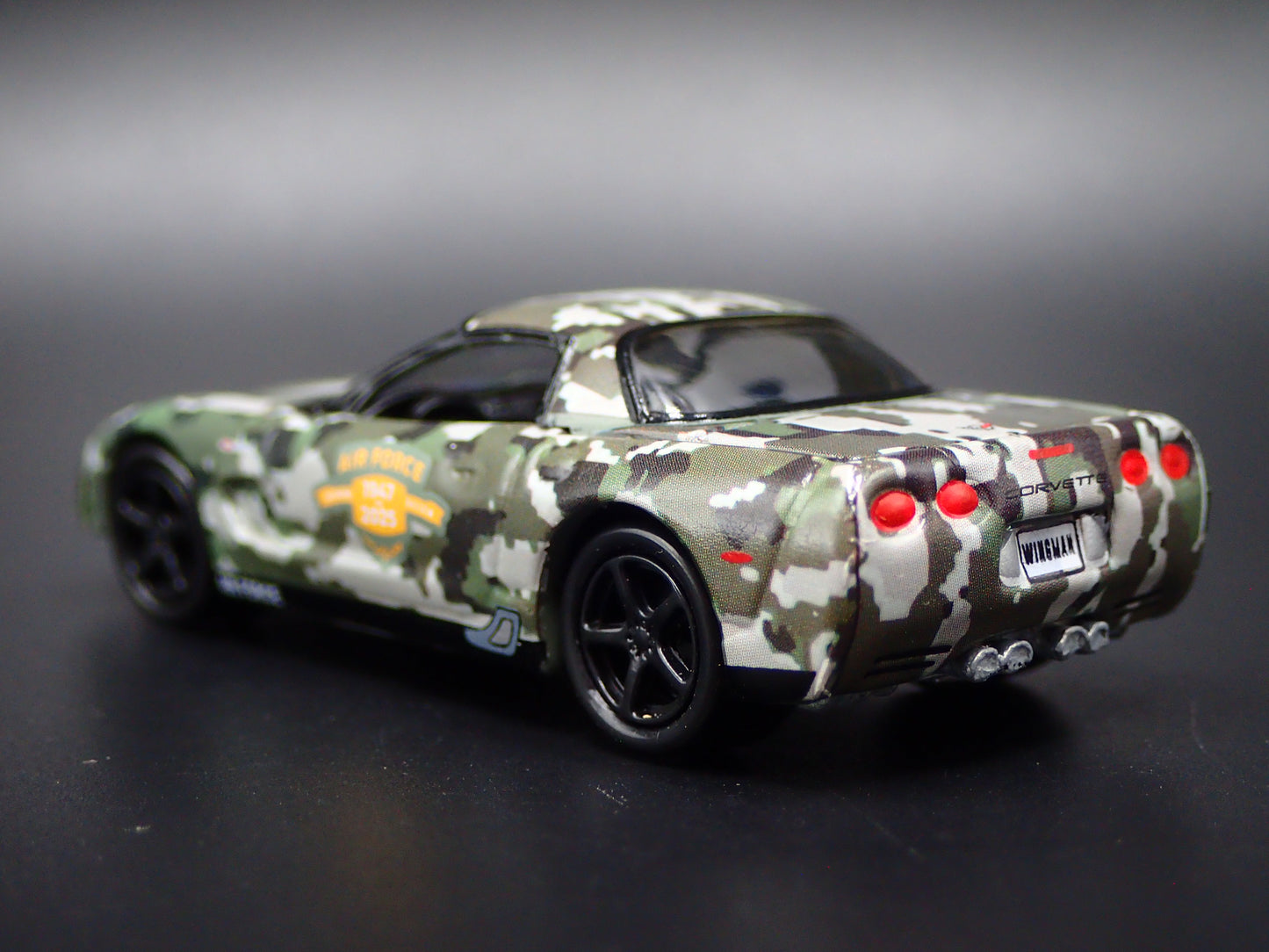 2003 03 CHEVY CHEVROLET CORVETTE AIR FORCE 78 YEARS CAMO 1:64 SCALE DIECAST CAR
