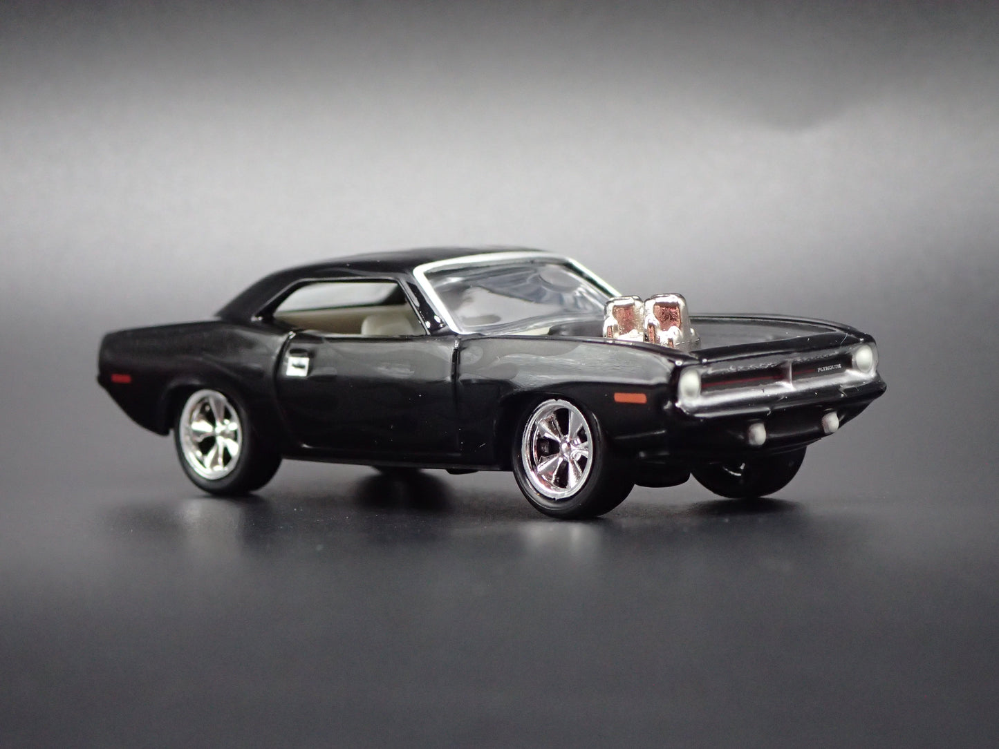 1970 70 PLYMOUTH CUDA 340 BLACK 1:64 SCALE COLLECTIBLE DIECAST MODEL CAR