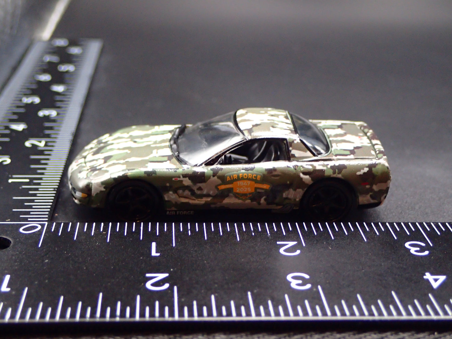2003 03 CHEVY CHEVROLET CORVETTE AIR FORCE 78 YEARS CAMO 1:64 SCALE DIECAST CAR