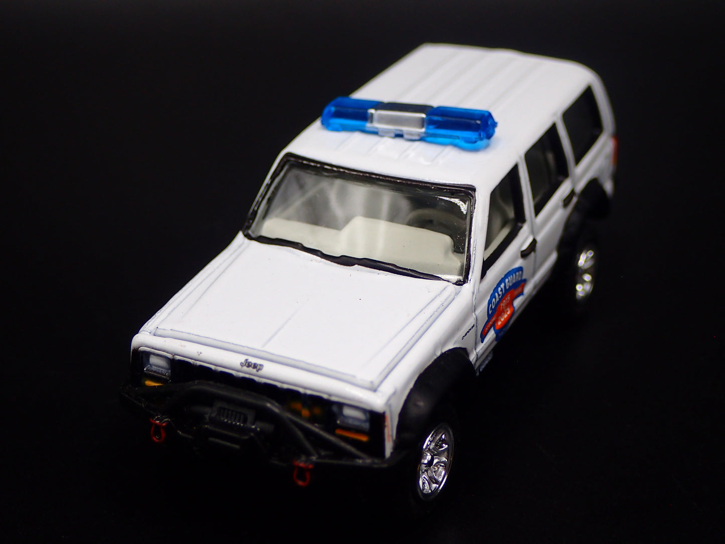 1984-2001 JEEP CHEROKEE XJ COAST GUARD 110 YEARS WHITE 1:64 SCALE DIECAST CAR