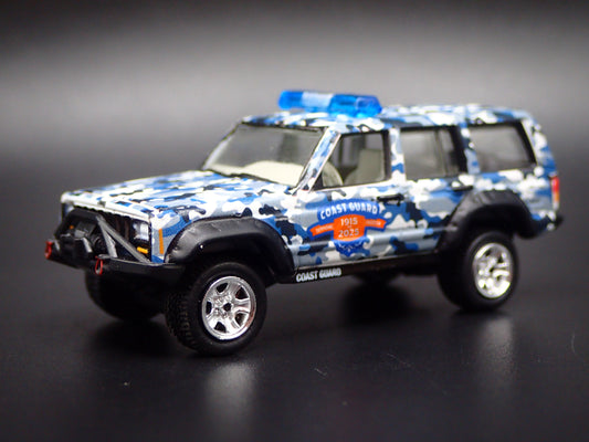 1984-2001 JEEP CHEROKEE XJ COAST GUARD 110 YEARS CAMO 1:64 SCALE DIECAST CAR