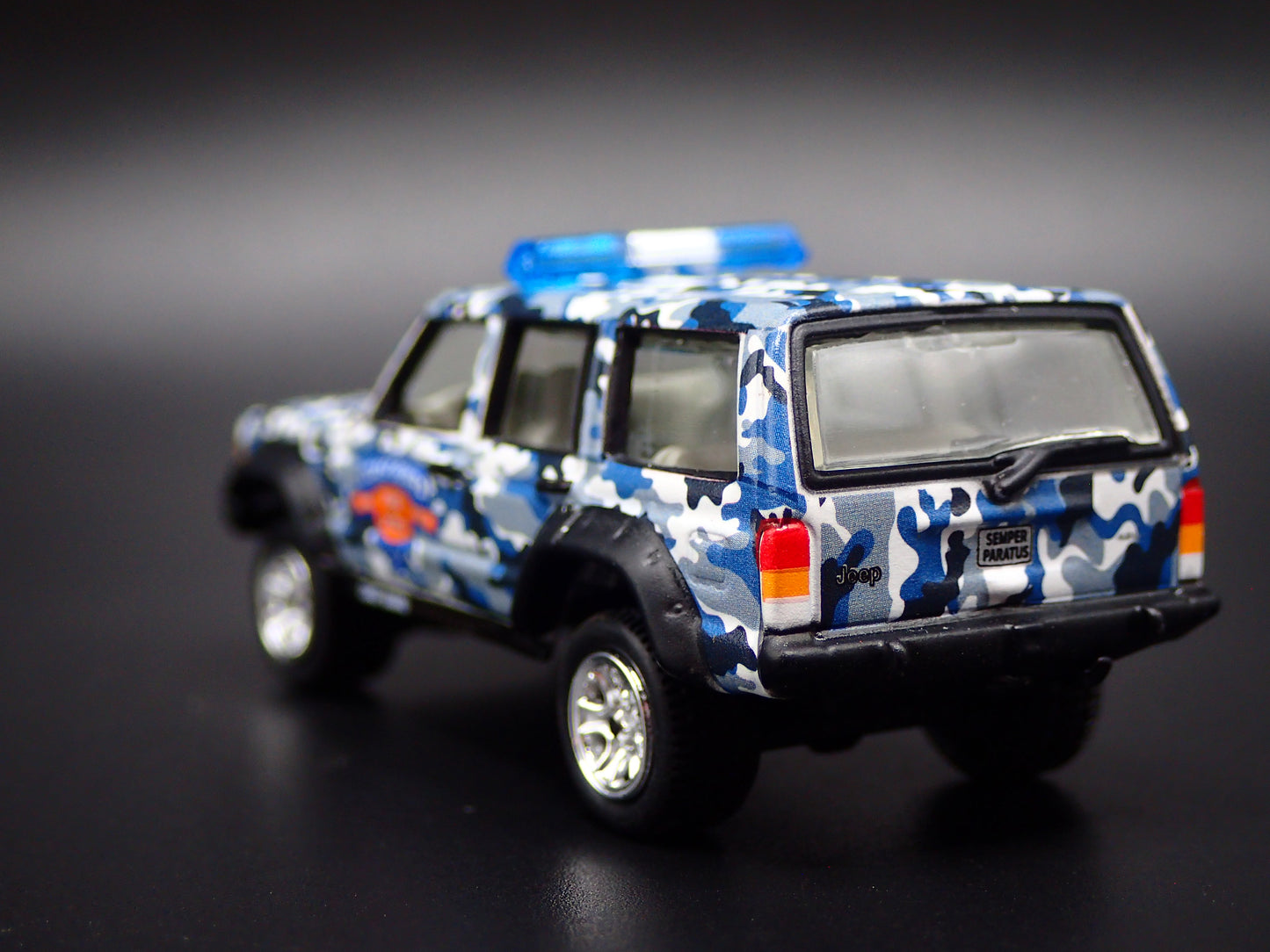 1984-2001 JEEP CHEROKEE XJ COAST GUARD 110 YEARS CAMO 1:64 SCALE DIECAST CAR