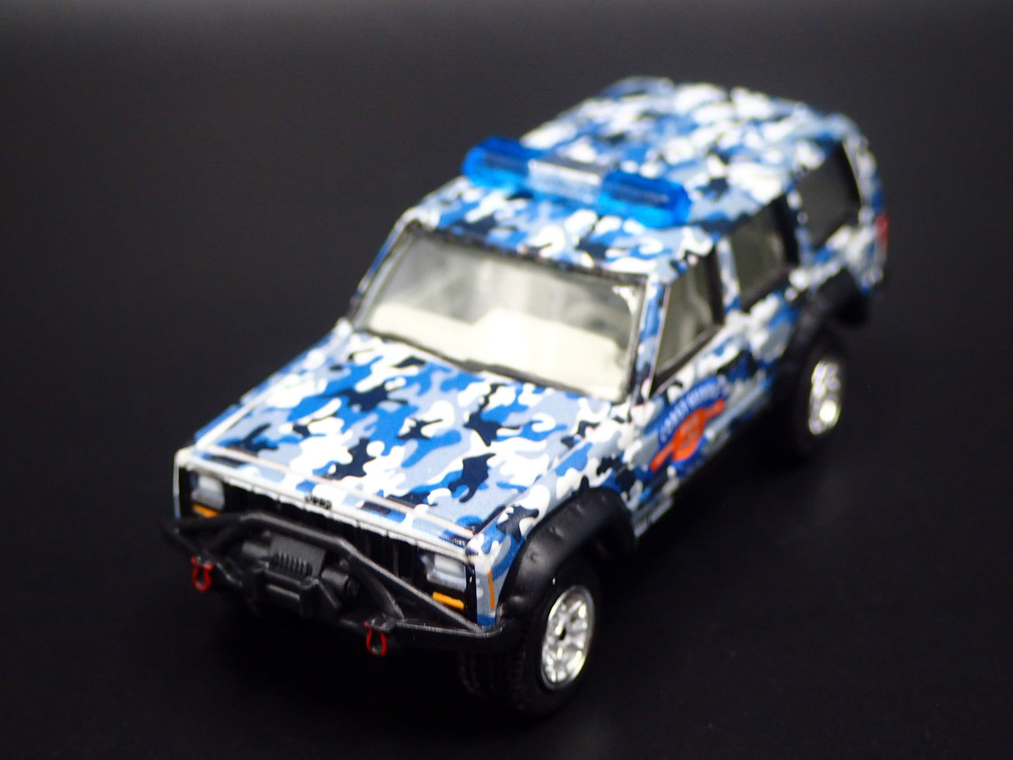 1984-2001 JEEP CHEROKEE XJ COAST GUARD 110 YEARS CAMO 1:64 SCALE DIECAST CAR