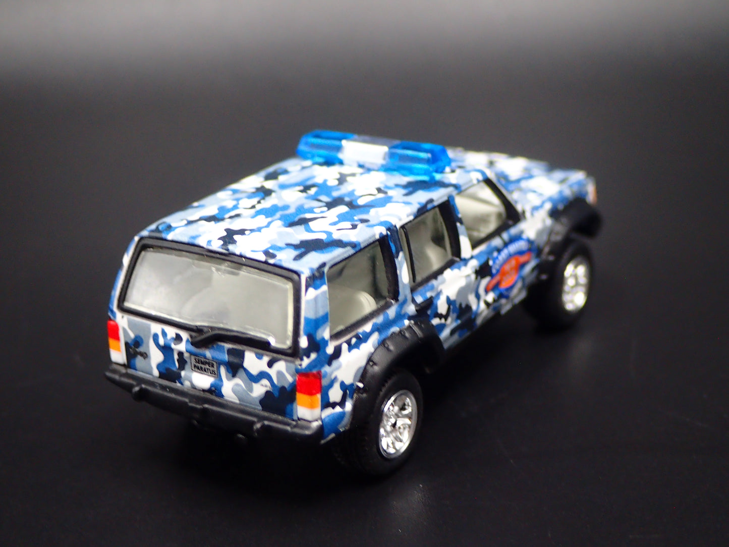 1984-2001 JEEP CHEROKEE XJ COAST GUARD 110 YEARS CAMO 1:64 SCALE DIECAST CAR