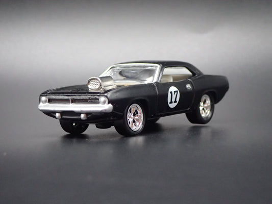 1970 70 PLYMOUTH HEMI CUDA BLACK 1:64 SCALE COLLECTIBLE DIECAST MODEL CAR