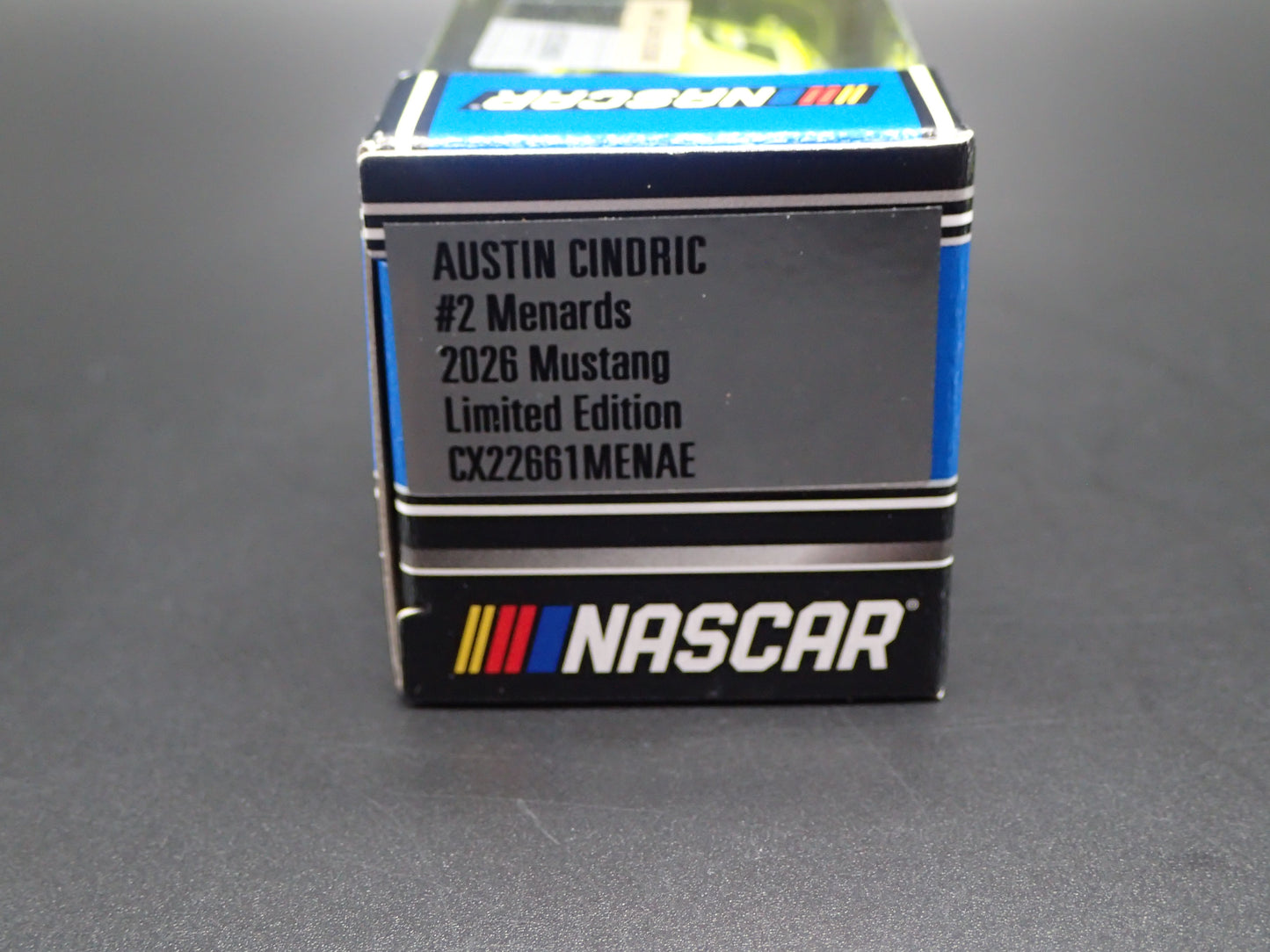 2026 26 FORD MUSTANG #2 AUSTIN CINDRIC MENARDS NASCAR 1:64 SCALE DIECAST CAR