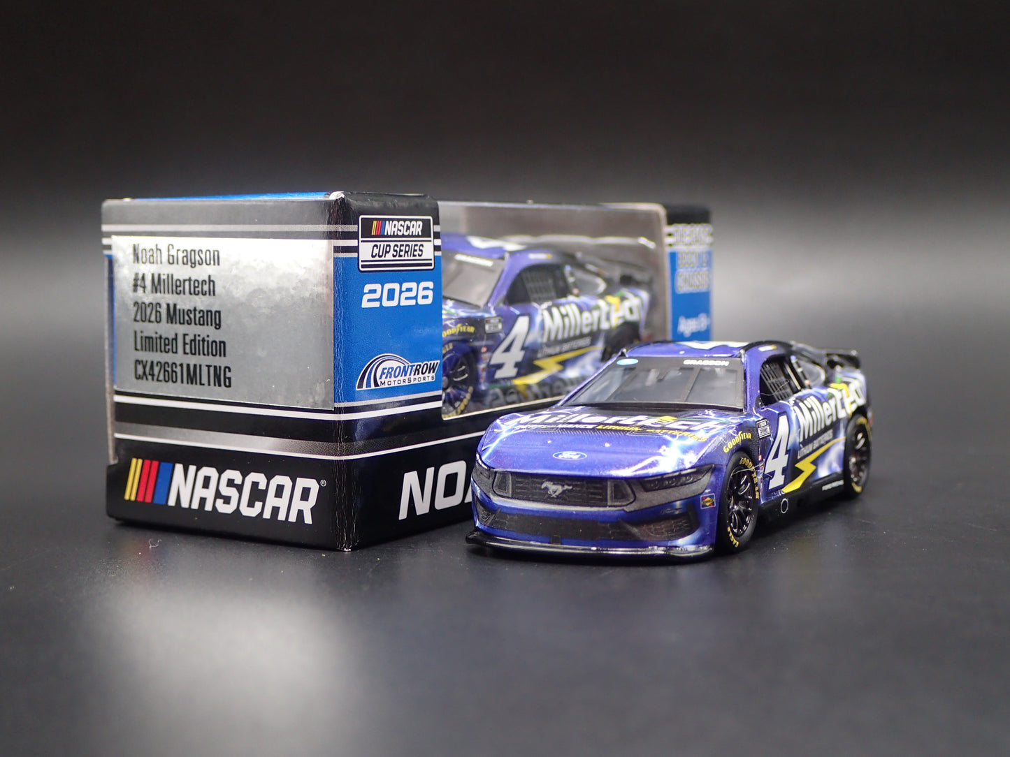 2026 26 FORD MUSTANG #4 NOAH GRAGSON MILLERTECH NASCAR 1:64 SCALE DIECAST CAR