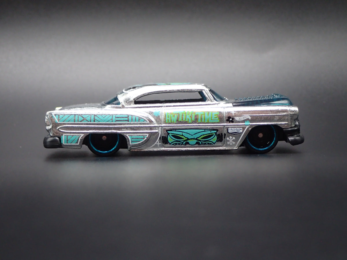 1953 53 CHEVY CHEVROLET BEL AIR SILVER 1:64 SCALE DIORAMA DIECAST MODEL CAR
