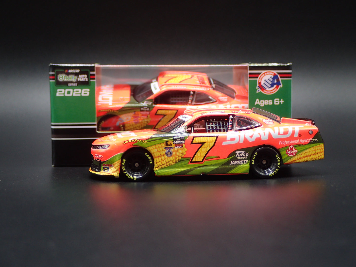 2026 CHEVROLET #7 JUSTIN ALLGAIER BRANDT NASCAR 1:64 SCALE DIECAST MODEL CAR