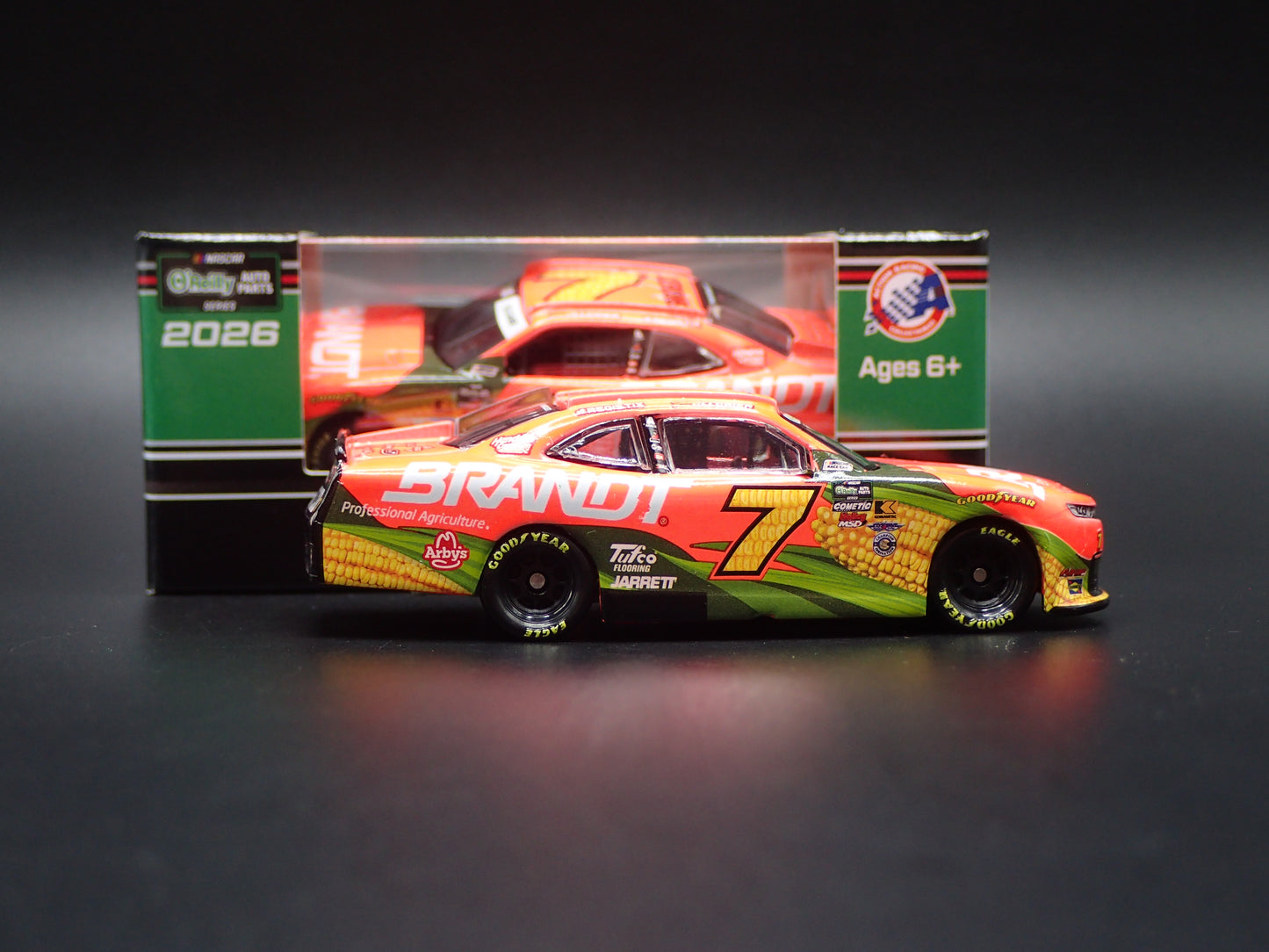 2026 CHEVROLET #7 JUSTIN ALLGAIER BRANDT NASCAR 1:64 SCALE DIECAST MODEL CAR