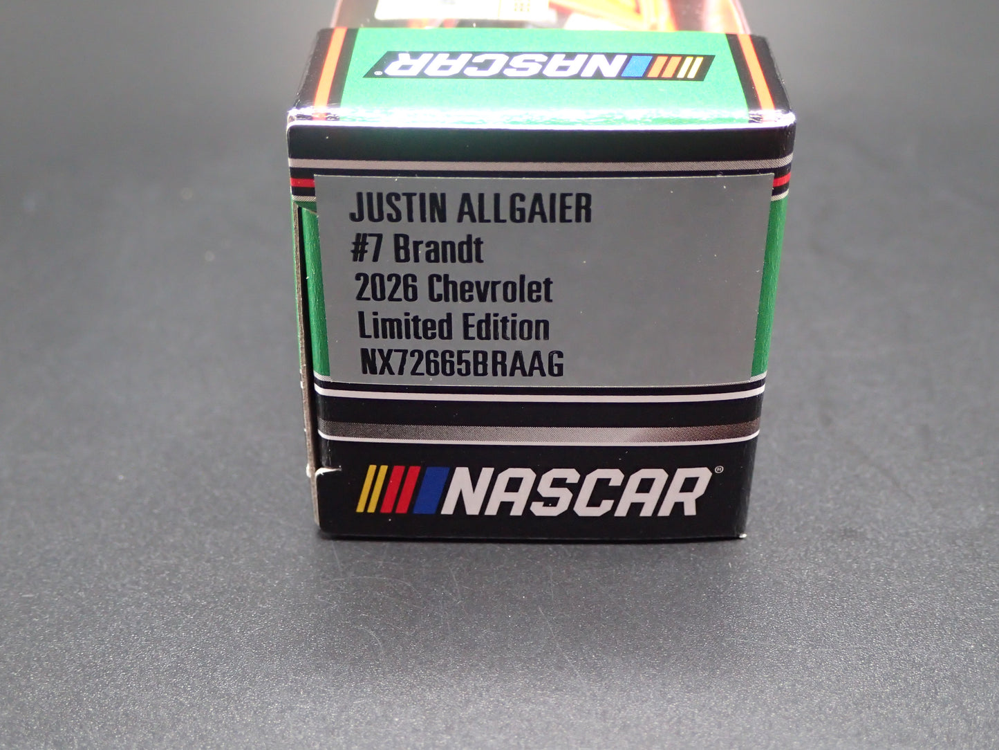 2026 CHEVROLET #7 JUSTIN ALLGAIER BRANDT NASCAR 1:64 SCALE DIECAST MODEL CAR