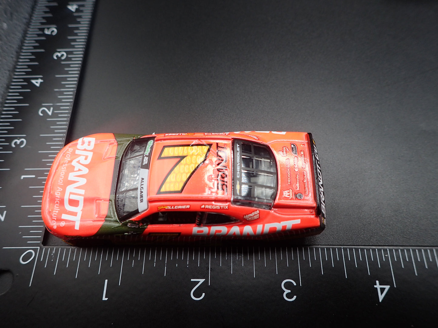 2026 CHEVROLET #7 JUSTIN ALLGAIER BRANDT NASCAR 1:64 SCALE DIECAST MODEL CAR
