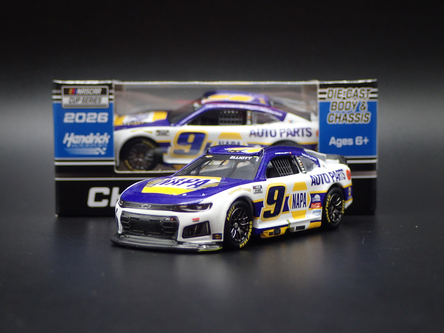 2026 26 CHEVROLET 9 CHASE ELLIOTT NAPA WIN NASCAR 1:64 SCALE DIECAST CAR