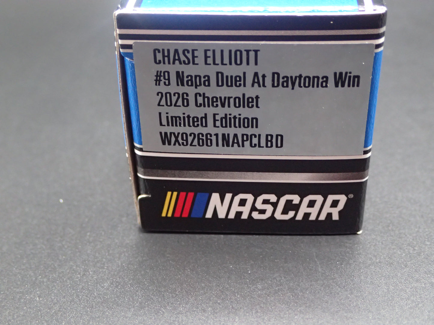 2026 26 CHEVROLET 9 CHASE ELLIOTT NAPA WIN NASCAR 1:64 SCALE DIECAST CAR